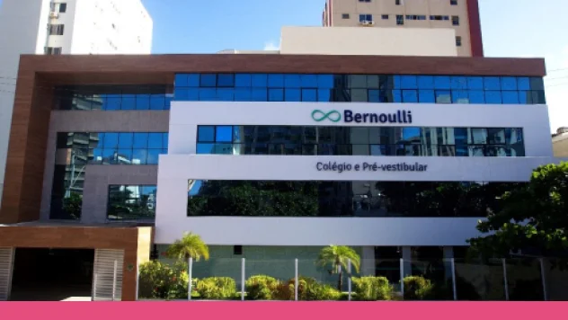 Fachada do prédio do Colégio e Pré-vestibular Bernoulli em Salvador, no bairro Pituba.